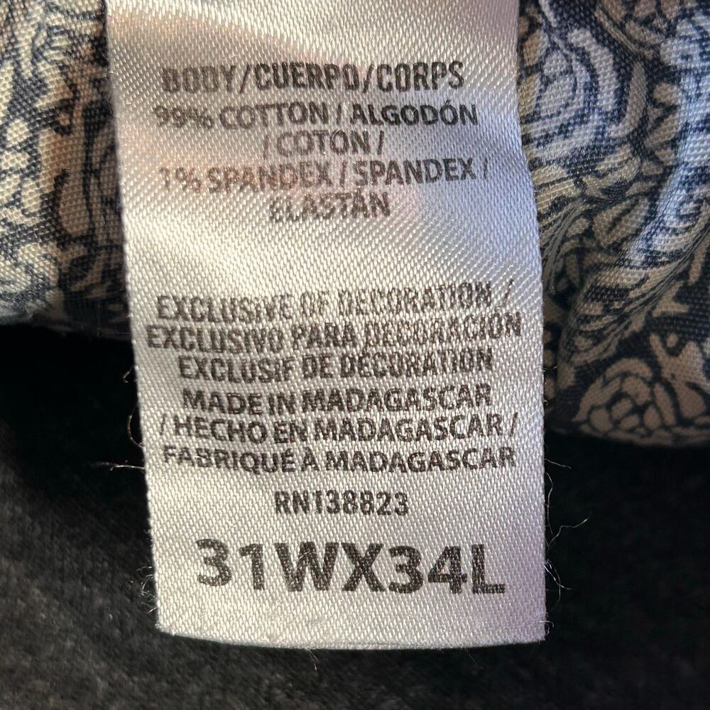 Cody James Black Jeans Men 31X34 Actual Inseam 32" Straight Leg Mid Rise Western - Picture 5 of 10